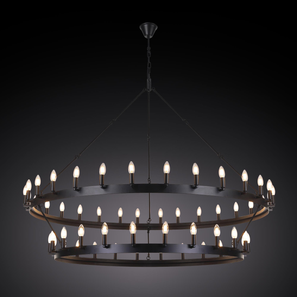 Citilux Смитсон CL470254 Люстра замковая подвесная Чёрная