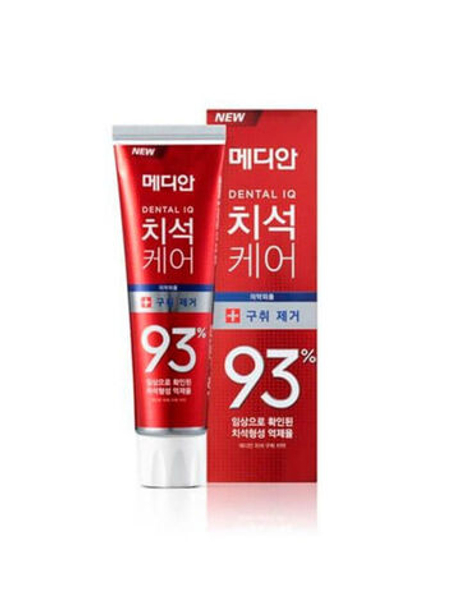 Зубная паста с цеолитом красная Median Dental IQ 93% Remove Bad Breath Red от зубного камня 120 g