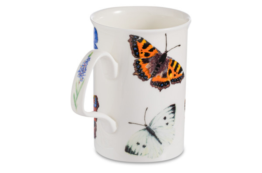 Кружка 320мл Roy Kirkham Сад бабочек Крапивница и Павлиний глаз Ланкастер