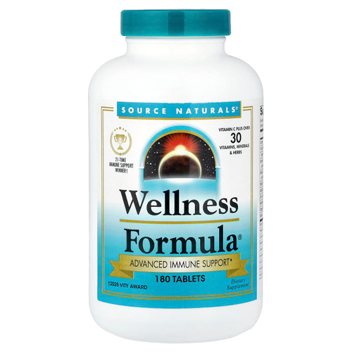 Source Naturals, Wellness Formula®, улучшенная поддержка иммунитета, 180 таблеток