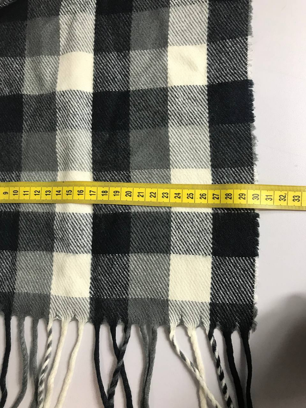 Шарф в крупную клетку