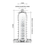 Прозрачная насадка на фаллос с закрытой головкой Penis Sleeve - 13,5 см.