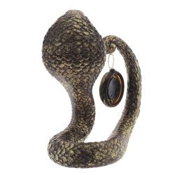 GAEM Фигурка декоративная с часами"Змея" (LR44x1 н/п), L22 W14 H25 см