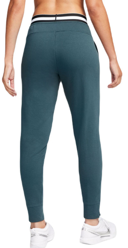 Женские теннисные брюки Nike Dri-Fit Heritage Core Fleece Pant - deep jungle