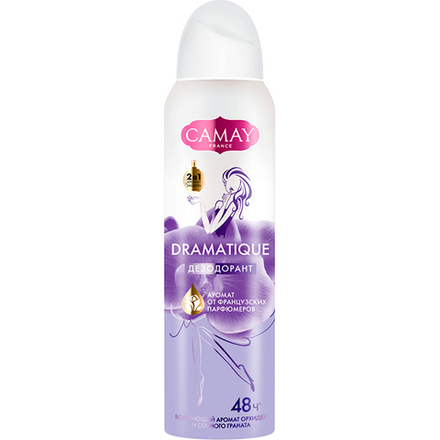 Camay Дезодорант спрей динамик орхидея и гранат, 150мл