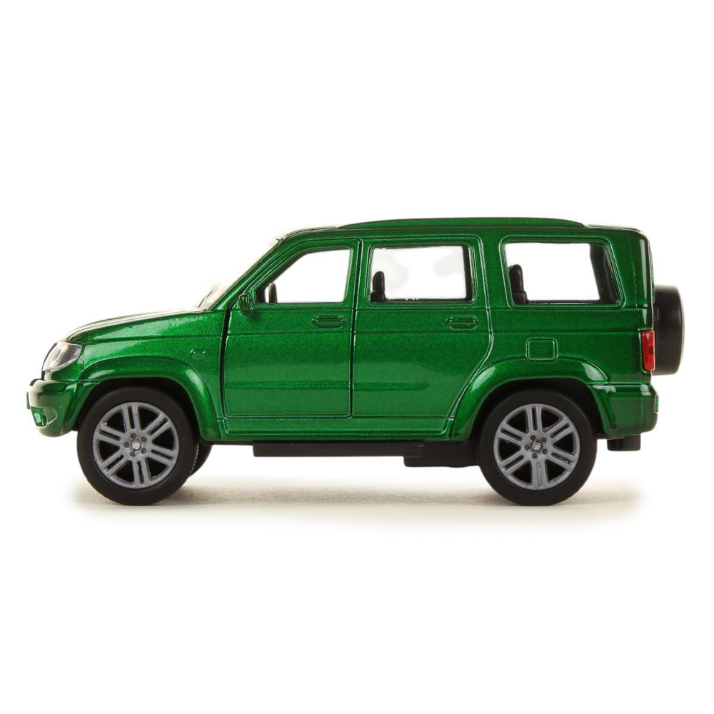 Модель ин. мет. "УАЗ Patriot" 12см, дв., багаж. зеленый, коробка SB-17-81-UP4-WB (Технопарк)