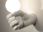 Wall design lamp Hand  (White)