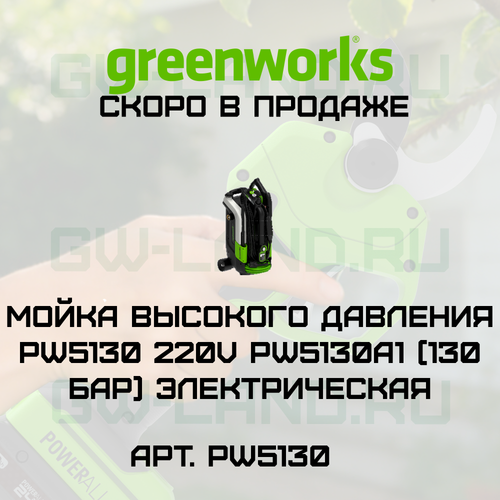 Мойка высокого давления Greenworks PW5130 220V PW5130A1 (130 бар) электрическая
