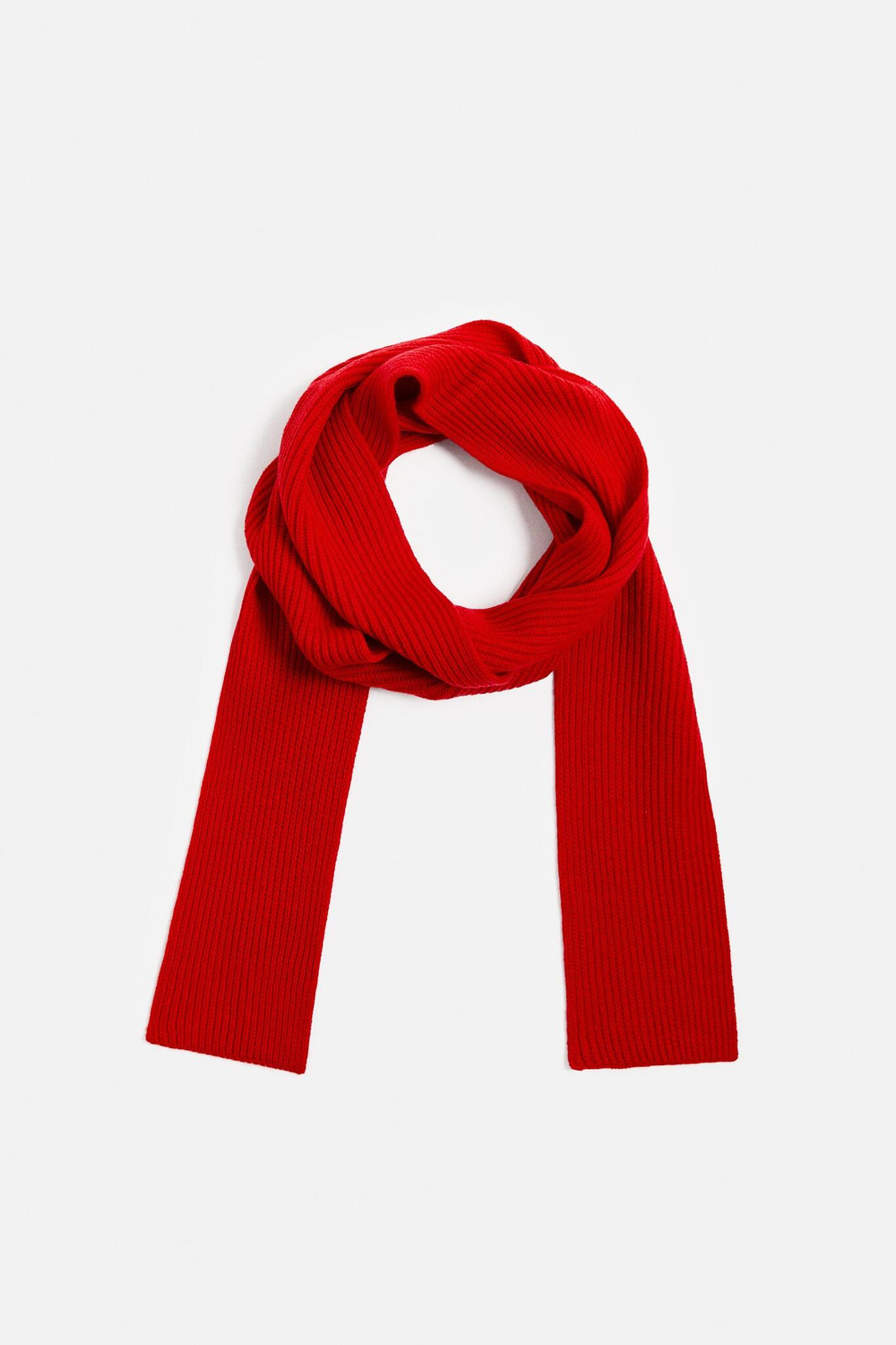 ZARA ШАРФ ИЗ ШЕРСТИ И КАШЕМИРА, КРАСНЫЙ