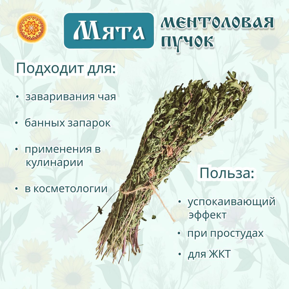 Мята ментоловая пучок.