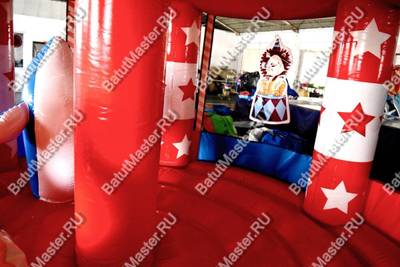 Детский надувной батут "Шатёр цирка" 4*4*4 м