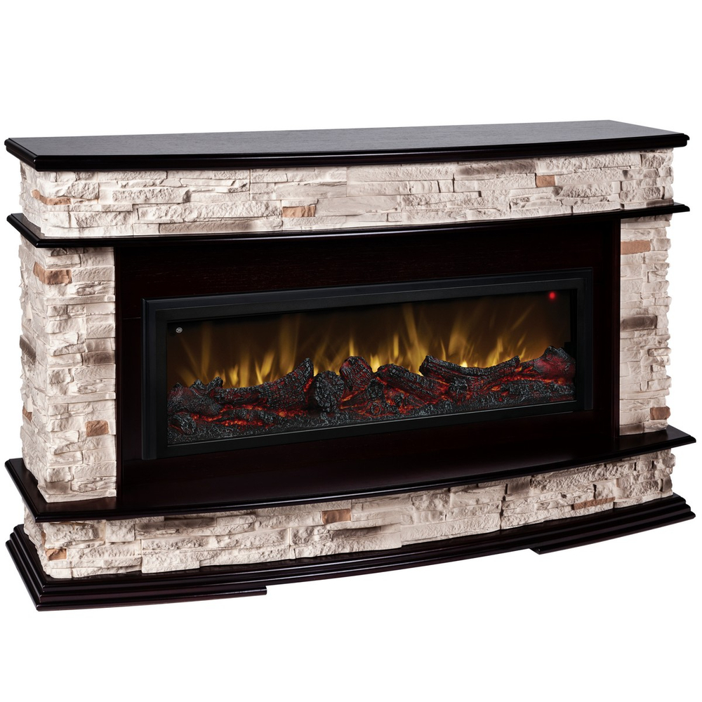 Электрокамин RealFlame Frankfurt 42/BV AO античный дуб с очагом Beverly 1000