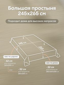 Комплект постельного белья на резинке Сатин-Жаккард Тессоро «Древесная нежность»