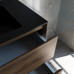 База под раковину Luka 800 подвесная, 2 выкатных ящика soft-close, С.Oak