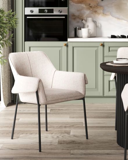 Стул Aline рогожка бежевый