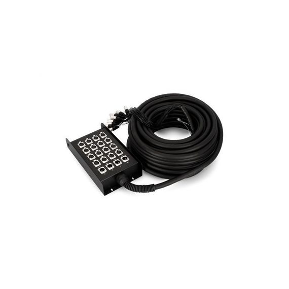 Adam Hall K 20 C 50 - мультикор со стейдж-боксом, 16 x XLR возврат, 4 x XLR посыл, 16 + 4 x 0.314 мм