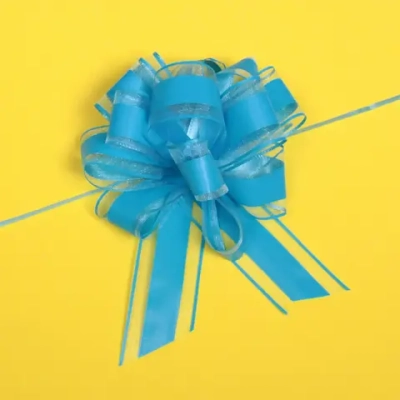 Бант для оформления подарка «Изыск» 5 см, d=17 см, Голубой