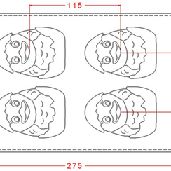 586 | Форма для шоколадных изделий "Цыпленок" (275*175 мм)