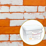 Декоративная штукатурка, Имитация кирпичной стены Loft 3, Готовый комплект материалов на 5 квадратных метров, Все в одном