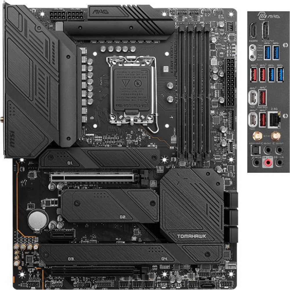 Материнская плата MSI Z790 TOMAHAWK WIFI DDR4, s1700, Intel Z790, 4xDDR4, 4xUSB 3.2 Gen1, DP, HDMI, ATX