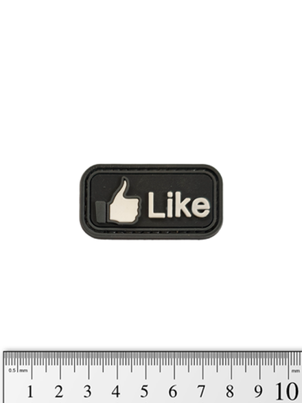 Шеврон Like PVC. Чёрный