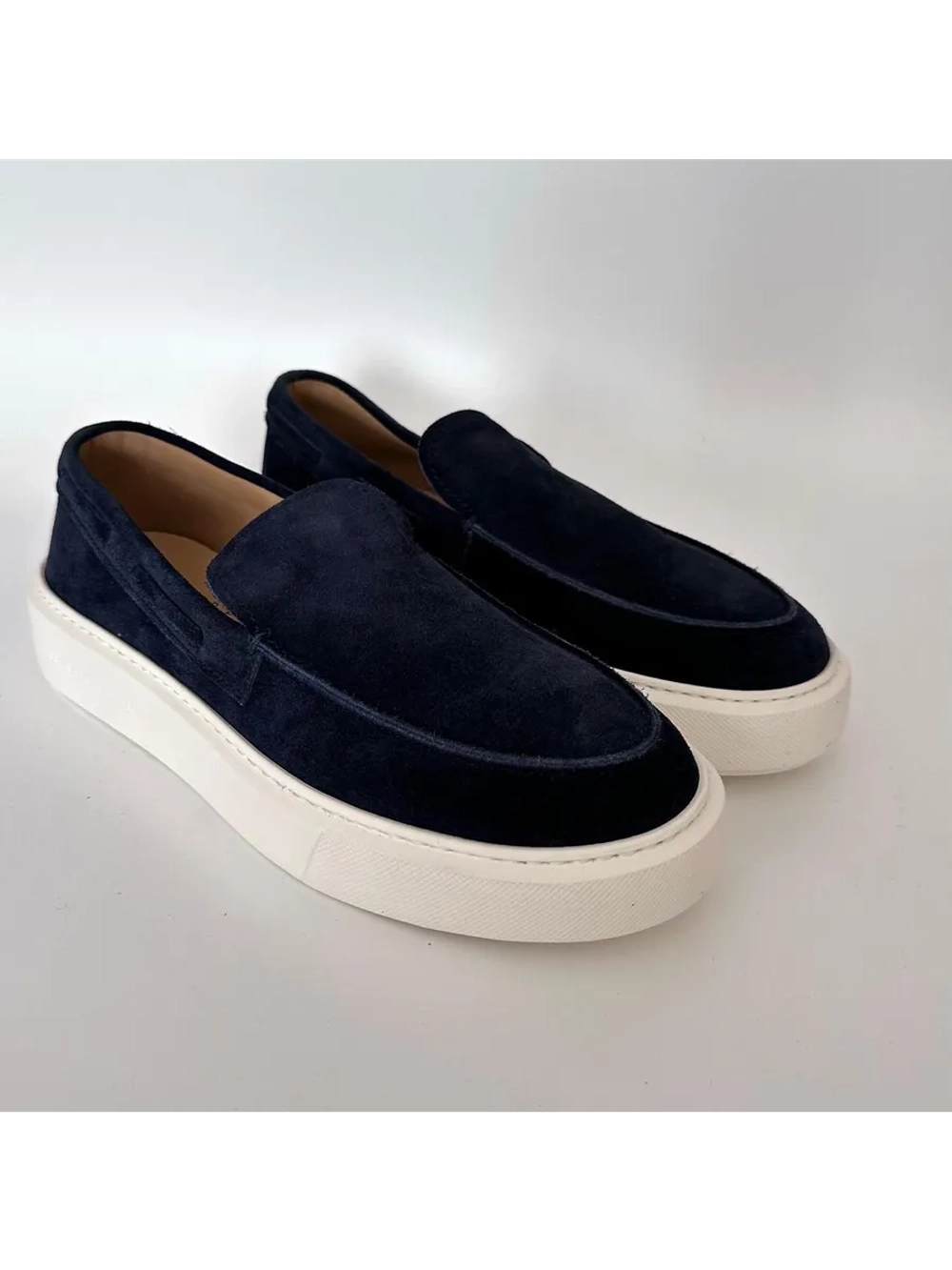 Лоферы синие