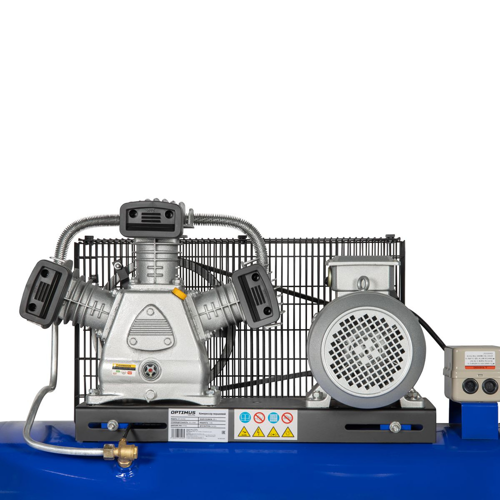 OPT-302058 Компрессор поршневой, 580 л/мин, 3 КВт, 380 В, ресивер 200 л
