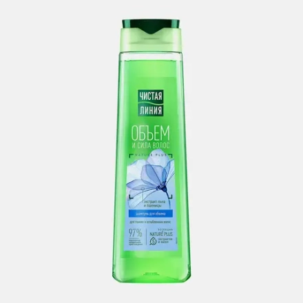 Шампунь для тонких и ослабленных волос Объем и сила Чистая линия 400мл