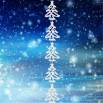 Украшение новогоднее «Нарядные ёлочки» (набор 5 шт) , 18*14 см