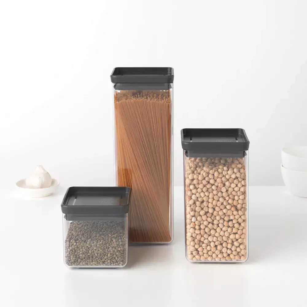 Brabantia - Контейнер квадратный 2,5л, серый / артикул   122408  / GTIN 8710755122408