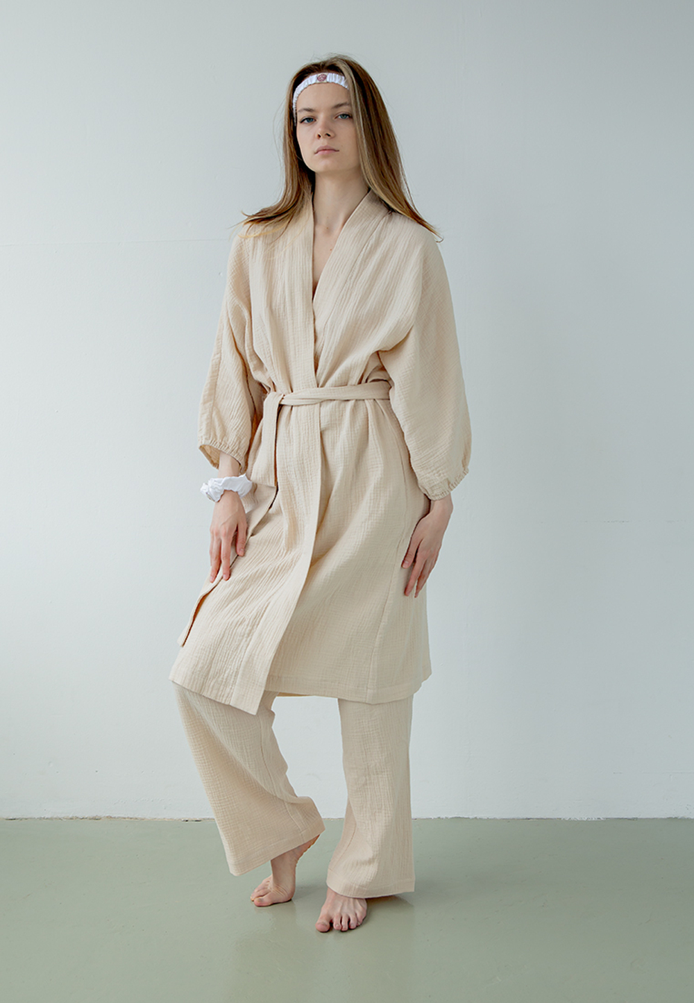 Халат Luxberry Муслин и комфорт экрю