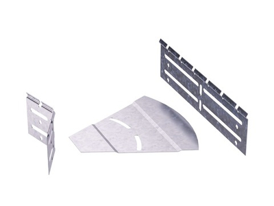 Горизонтальный изменяемый угол СРО 0-45град. 100x100, 1,2мм, цинк-ламель, в комплекте с крепежными элементами необходимыми длямонтажа