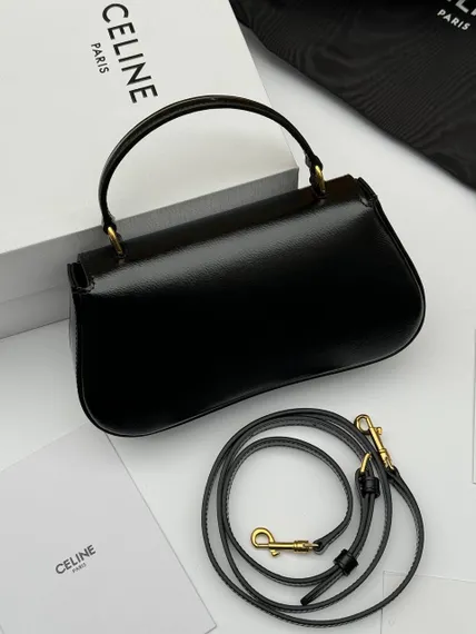 Сумка CELINE LOLA IN SHINY CALFSKIN черный