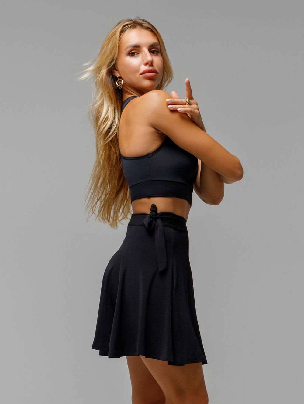 Юбка Gode Pareo mini, Черный