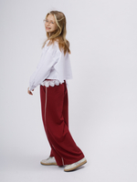 Брюки лампас бордо