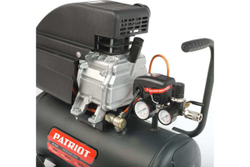 Компрессор Patriot поршневой масляный Professional 24-320, 320 л/мин, 8 бар, 2000 Вт, 24 л, быстросъемный 1/4" + "елочка"
