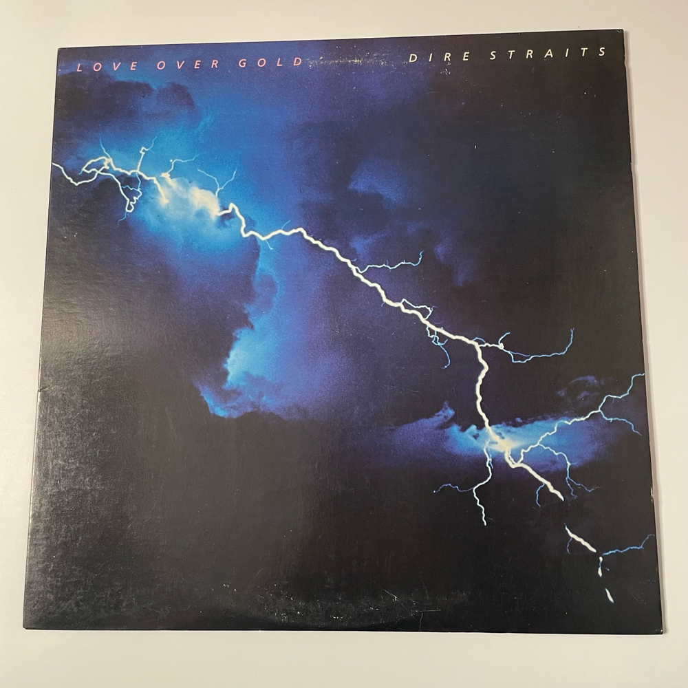 Винтажная виниловая пластинка LP Dire Straits Love Over Gold (США 1982)
