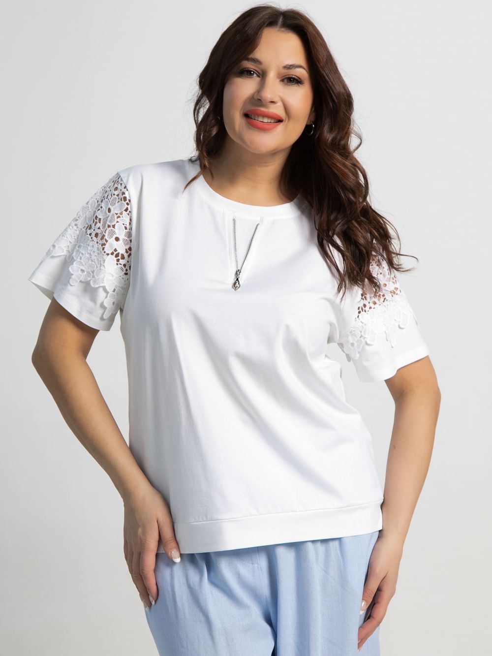 Блуза Флоя (белый) Б15539-4М LT Collection