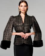 Жакет "София" с меховой отделкой