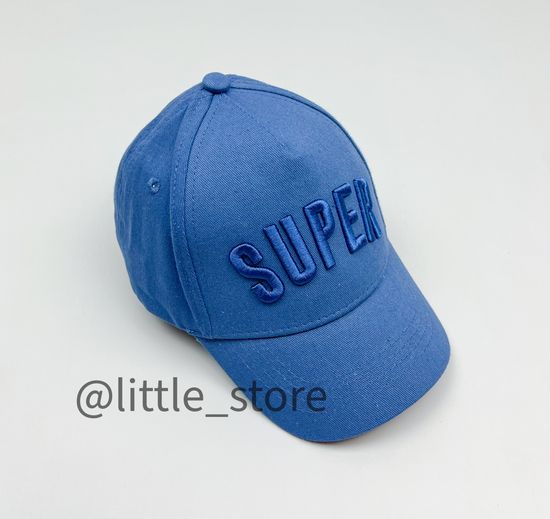 Кепка текстильная с нашивкой, Синяя