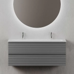 Тумба с раковиной Sancos Folk 120 FL120GS Grey soft