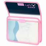 Папка для тетрадей ЮНЛАНДИЯ А5, пластик, 2 отделения, клапан на липучке, "Relaxing cats", 273332