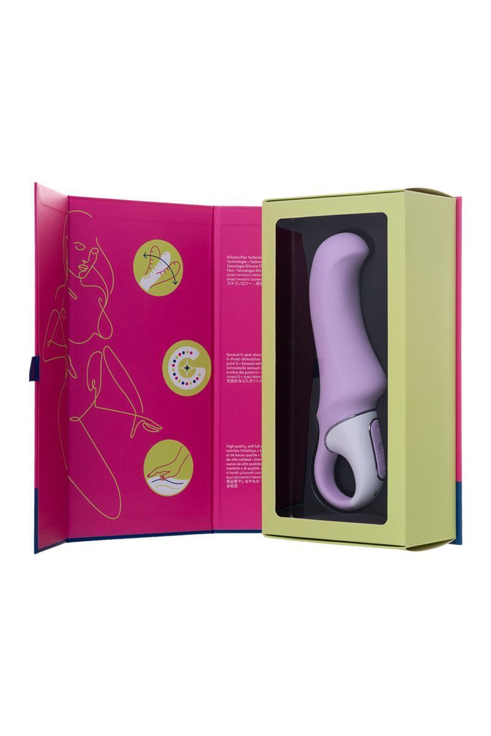 Сиреневый вибратор Satisfyer Vibes Charming Smile - 18,5 см