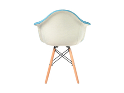 Стул Venecia в стиле Eames пэчворк синий/дерево