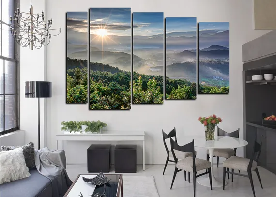 Модульная картина "Лучики света"