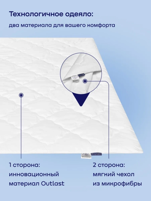 Одеяло с тканью Outlast и бамбуком BuyLuxe