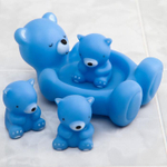 1593255 Набор резиновых игрушек для игры в ванной МИКС: мыльница, игрушки 3 шт.