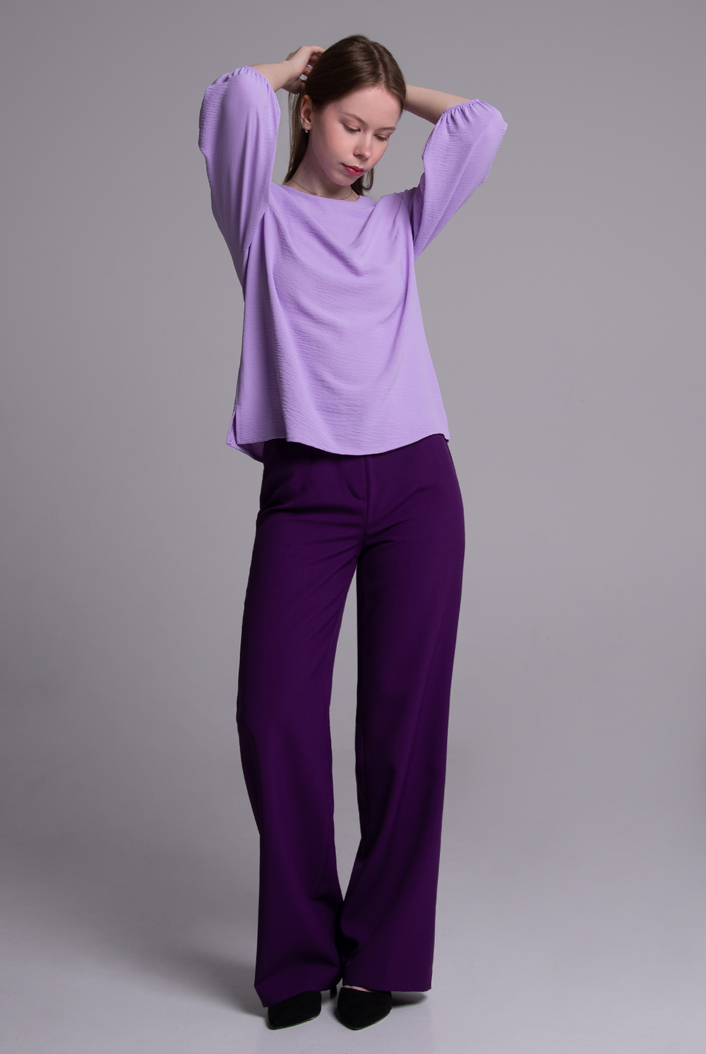 Брюки женские 02, Баклажан #513Бак0202