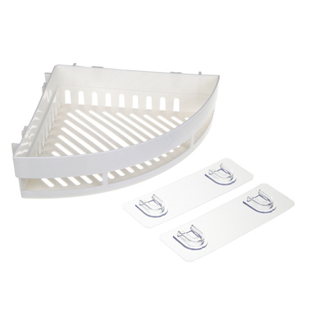 VETTA Classic Полка настенная угловая (большая), пластик, 35x25x7 см, молочный