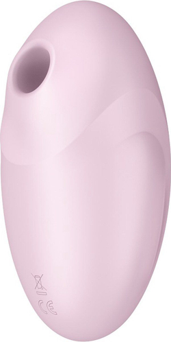 Розовый вакуум-волновой стимулятор с вибрацией Vulva Lover 3